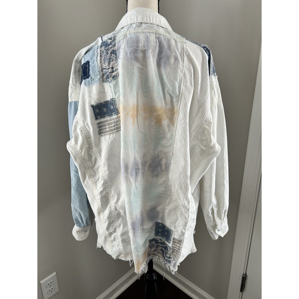 Free People Costa Ballena Patchwork Button Up Shi… - image 9